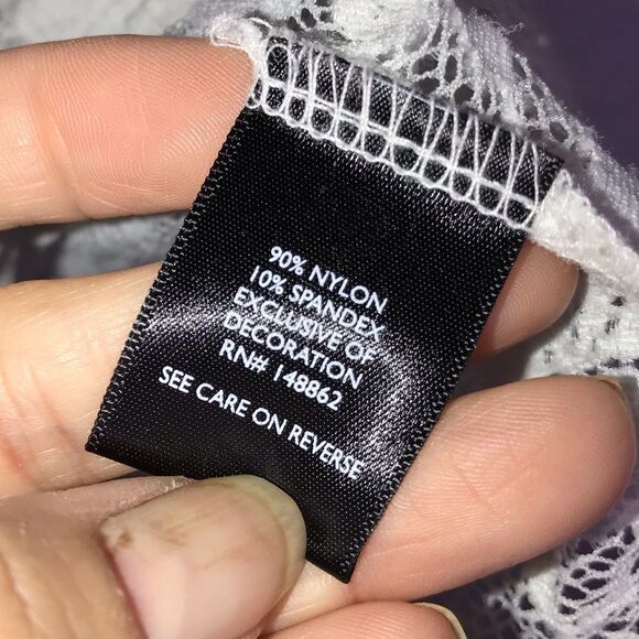 Torrid Black and White Lace Football T-shirt - Picture 8 of 9